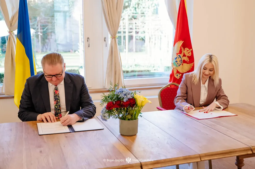 Gorčević i Kačka potpisali Memorandum o saradnji: Iskustvo Crne Gore u oblasti EU integracije može biti dragocjeno za Ukrajinu