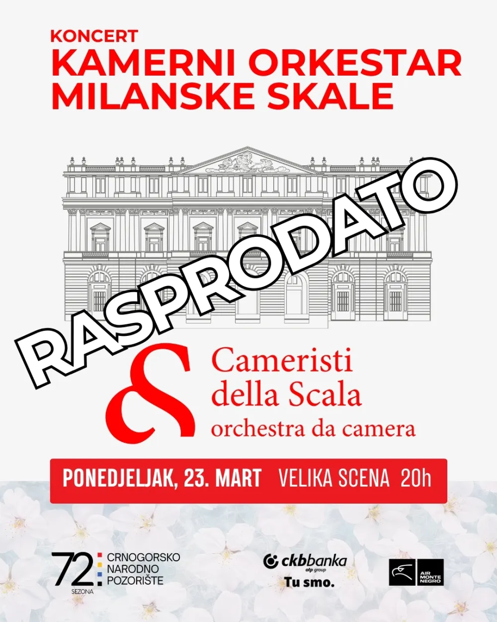 Koncert je unaprijed rasprodat