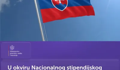 MPNI: Stipendije Slovačke Republike za na&scaron;e studente i doktorande