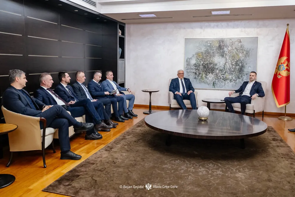 Milojko Spajić sa liderima parlamentarne većine 