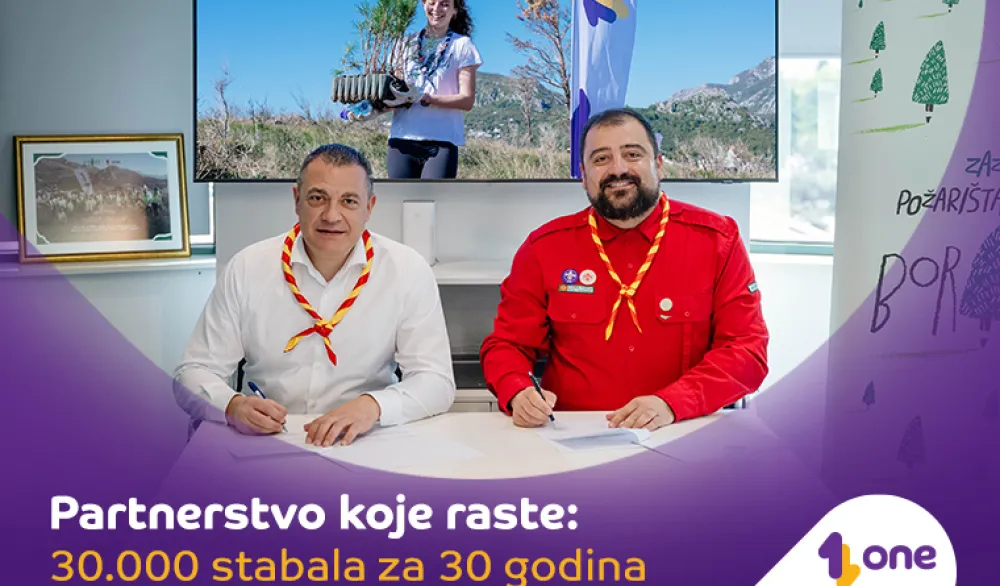 KOMPANIJA ONE I SAVEZ IZVIĐAČA CRNE GORE I REGINALNA INICIJATIVA "BORANKA"