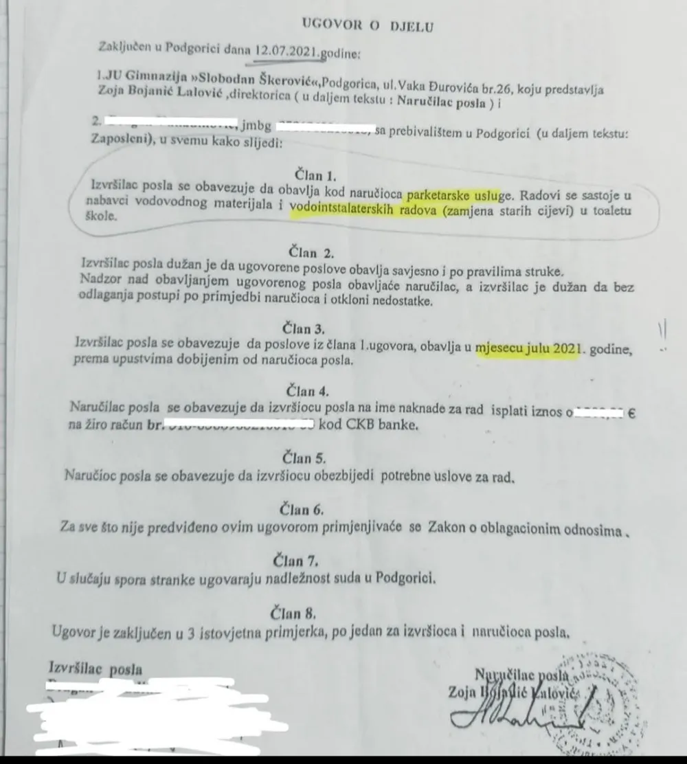 Alternativa najavila prijavu protiv biv&scaron;e direktorke podgoričke gimnazije: Zloupotrebe ili uru&scaron;avanje rezultata?