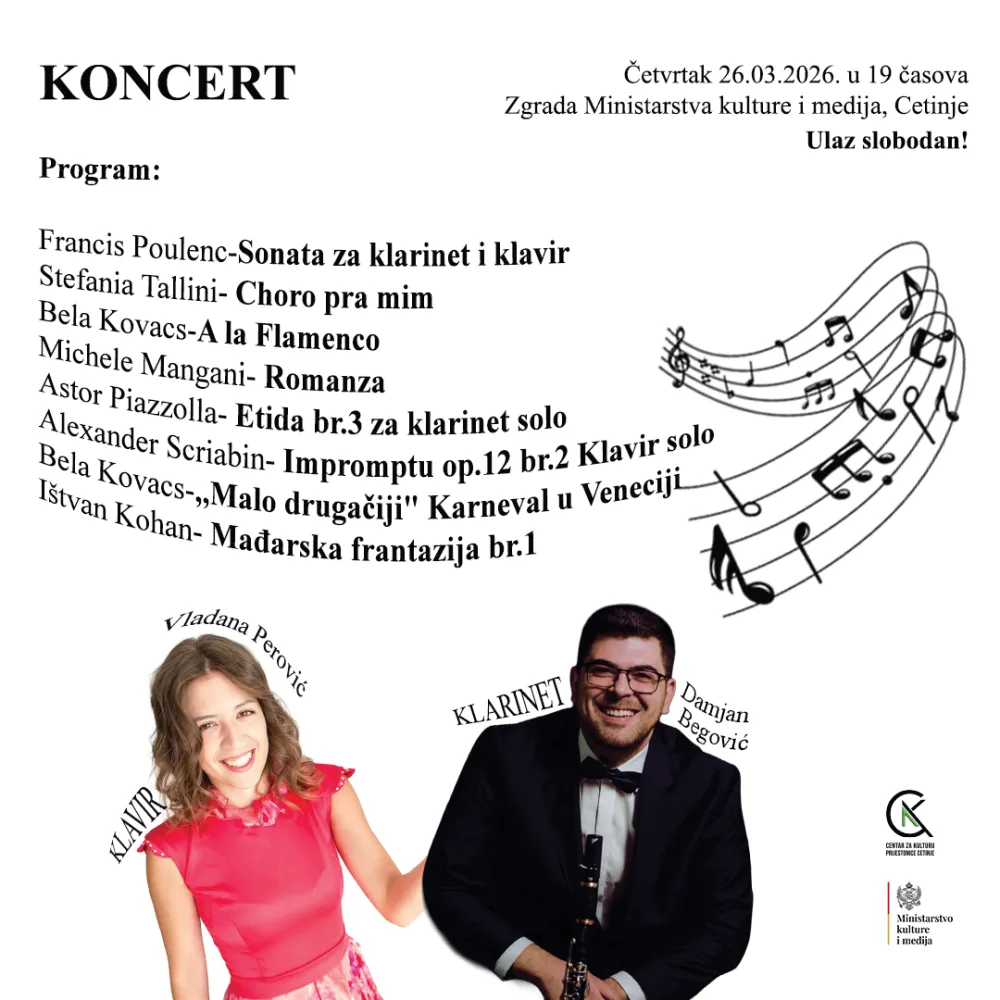 Veče kamerne muzike na Cetinju