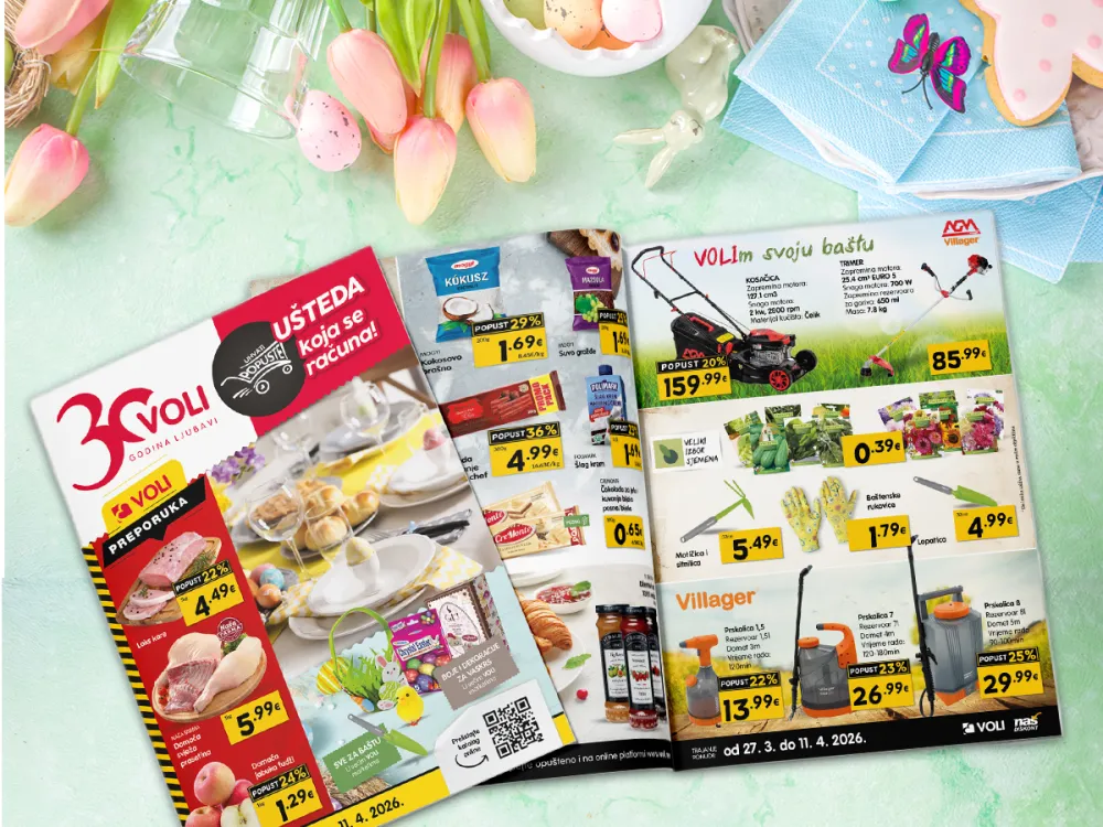 Uhvati popuste u svim VOLI i Na&scaron; diskont marketima