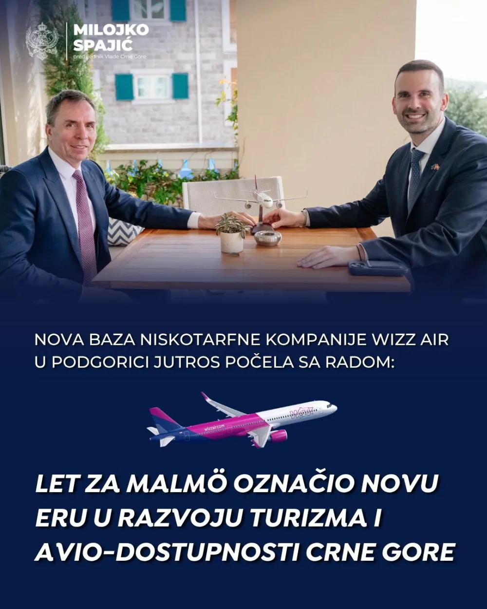 Spajić: Svaki budući strate&scaron;ki korak Vlade biće usmjeren ka unapređenju avio dostupnosti