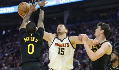 Jokić na meču sa Voriorsima