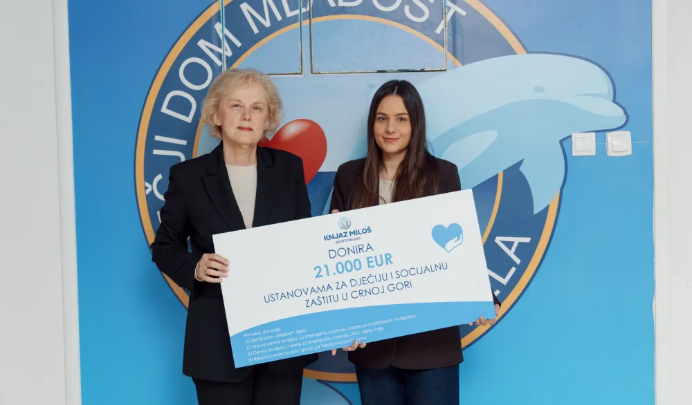 Knjaz Milo&scaron; Montenegro donirao 21.000 eura za podr&scaron;ku djeci bez roditeljskog staranja i djeci sa smetnjama u razvoju &scaron;irom Crne Gore