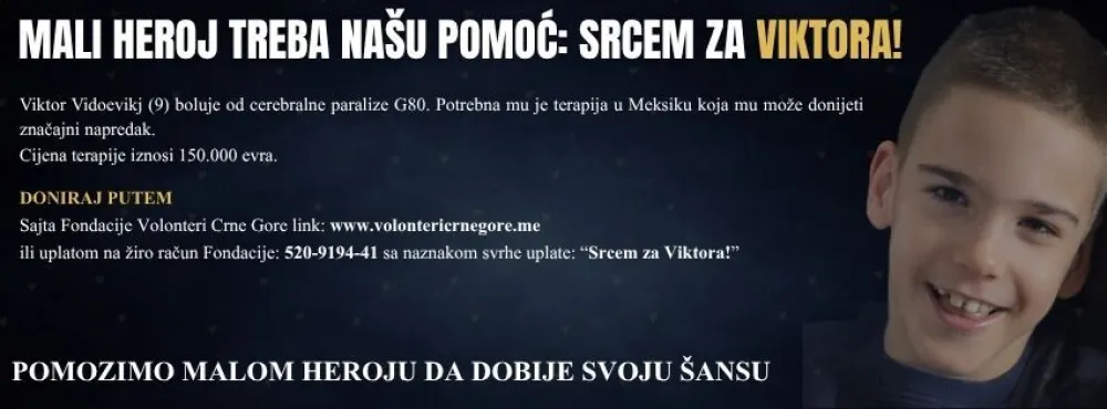 Mali heroj treba na&scaron;u pomoć: Srcem za Viktora