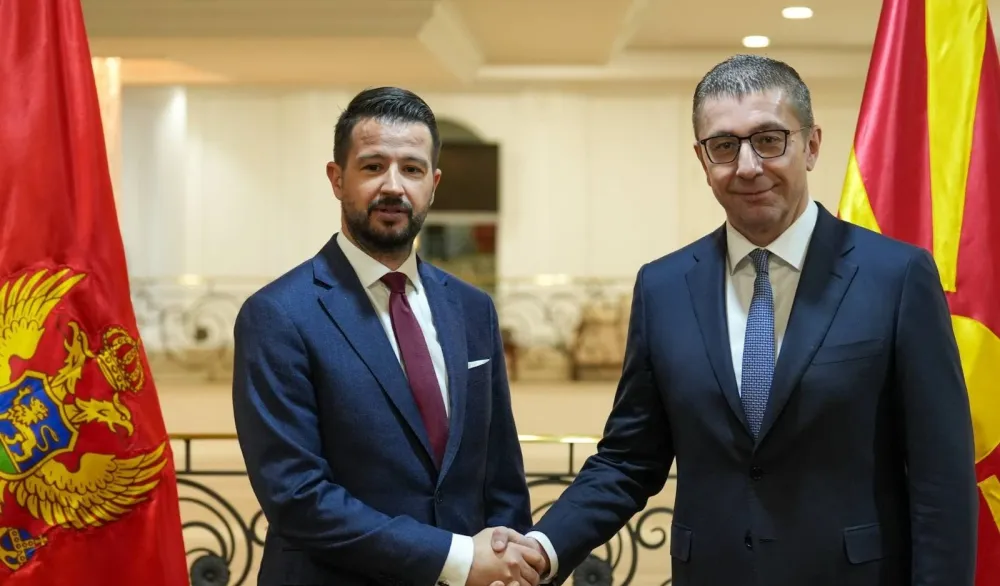 Milatović i Mickoski: Ekonomsku saradnju da podignemo na nivo koji odgovara potencijalima na&scaron;ih država