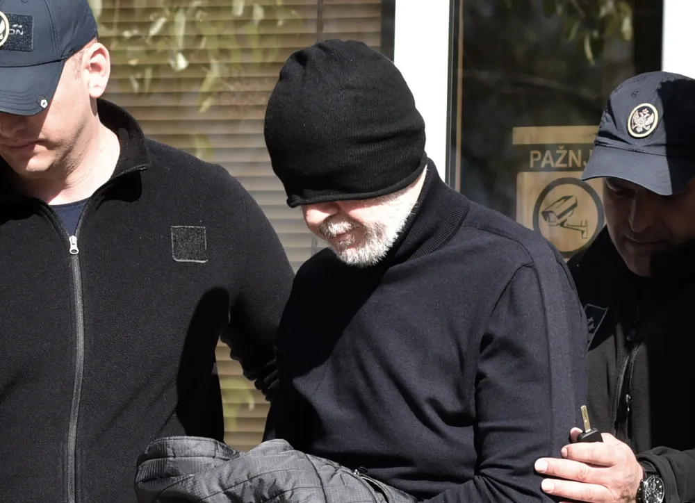 Aco Đukanović u sudnici 7. aprila