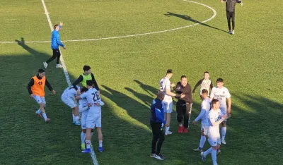 Slavlje igrača Zete nakon meča