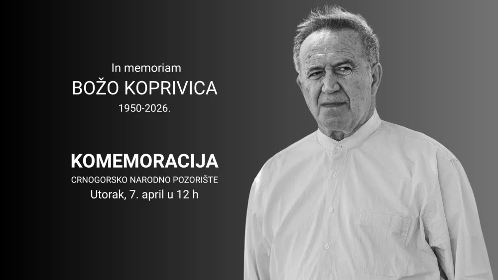 Komemoracija Koprivici u nacionalnom teatru
