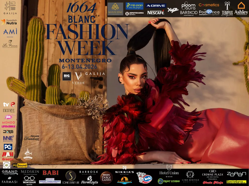Večeras počinje 1664&nbsp;Blanc Fashion Week Montenegro&nbsp;