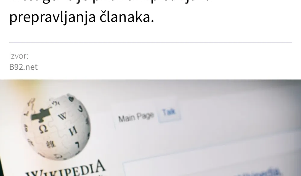 Wikipedia zabranila kori&scaron;ćenje AI za pisanje članaka