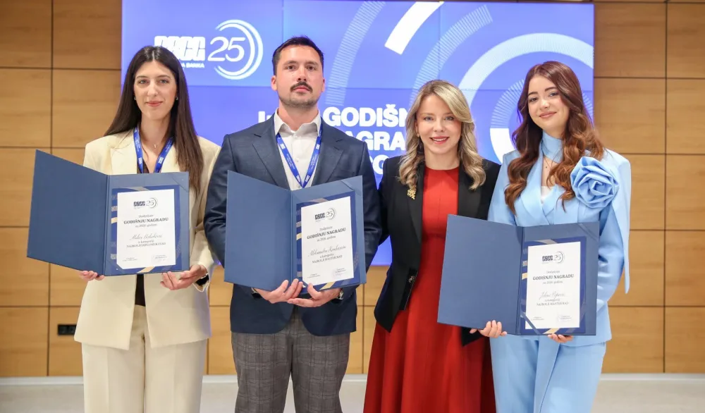 Godi&scaron;nje nagrade CBCG za 2026. godinu: 3.000 eura za najbolji diplomski rad, 4.000 za master rad