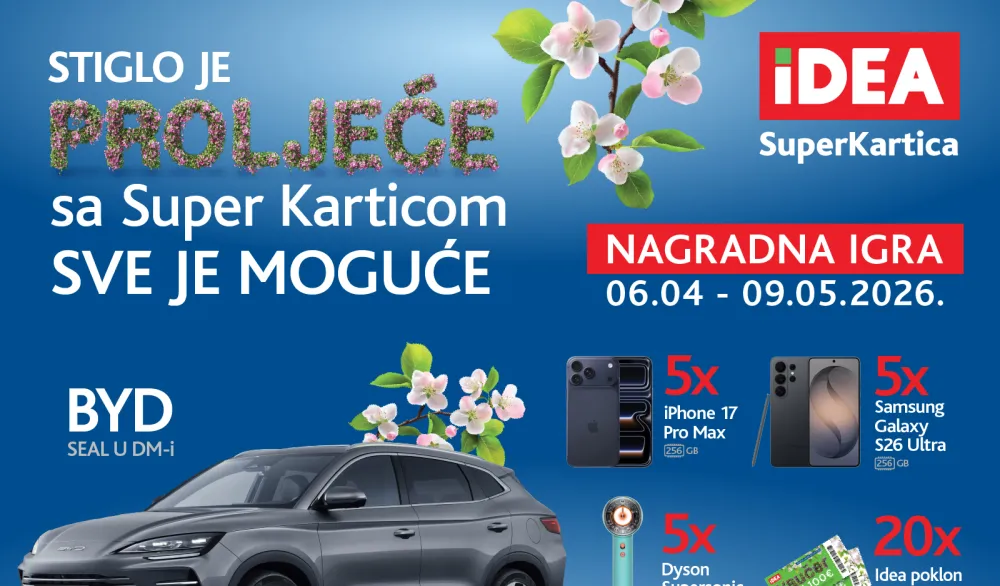 IDEA i Super Kartica pokrenule veliku nagradnu igru