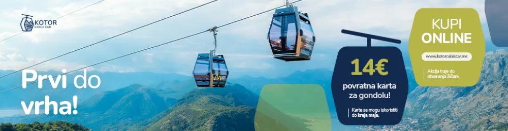 Early booking karata za sezonu 2026. na žičari Kotor&ndash;Lovćen