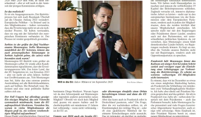Milatović za FAZ: Ulazak Crne Gore u EU oživio bi pro&scaron;irenje