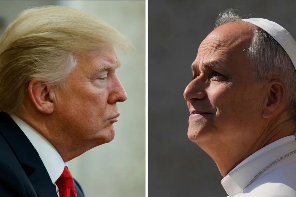 Donald Tramp i papa Lav