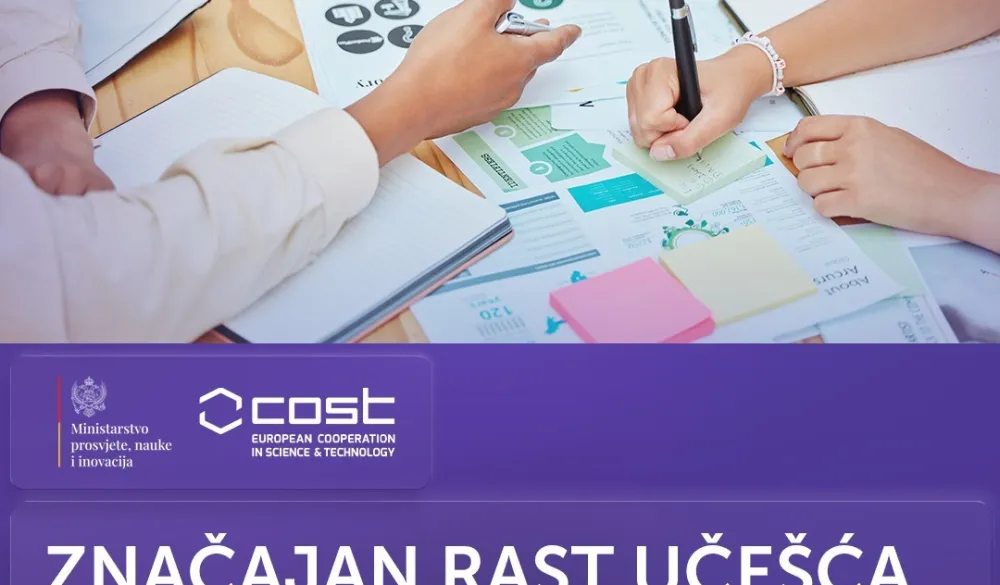 Značajan rast uče&scaron;ća Crne Gore u COST programu tokom 2025. godine