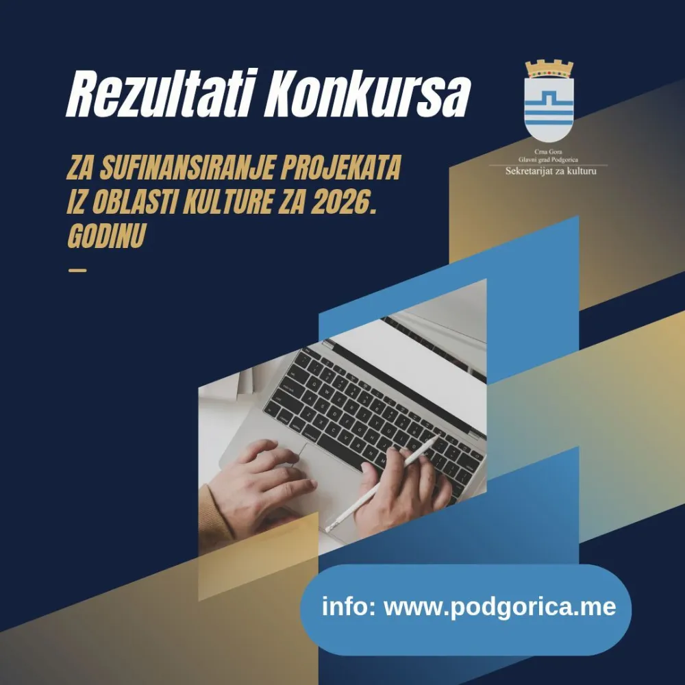 Podr&scaron;ka kulturi u 2026: Podgorica ulaže 142 hiljade eura u projekte