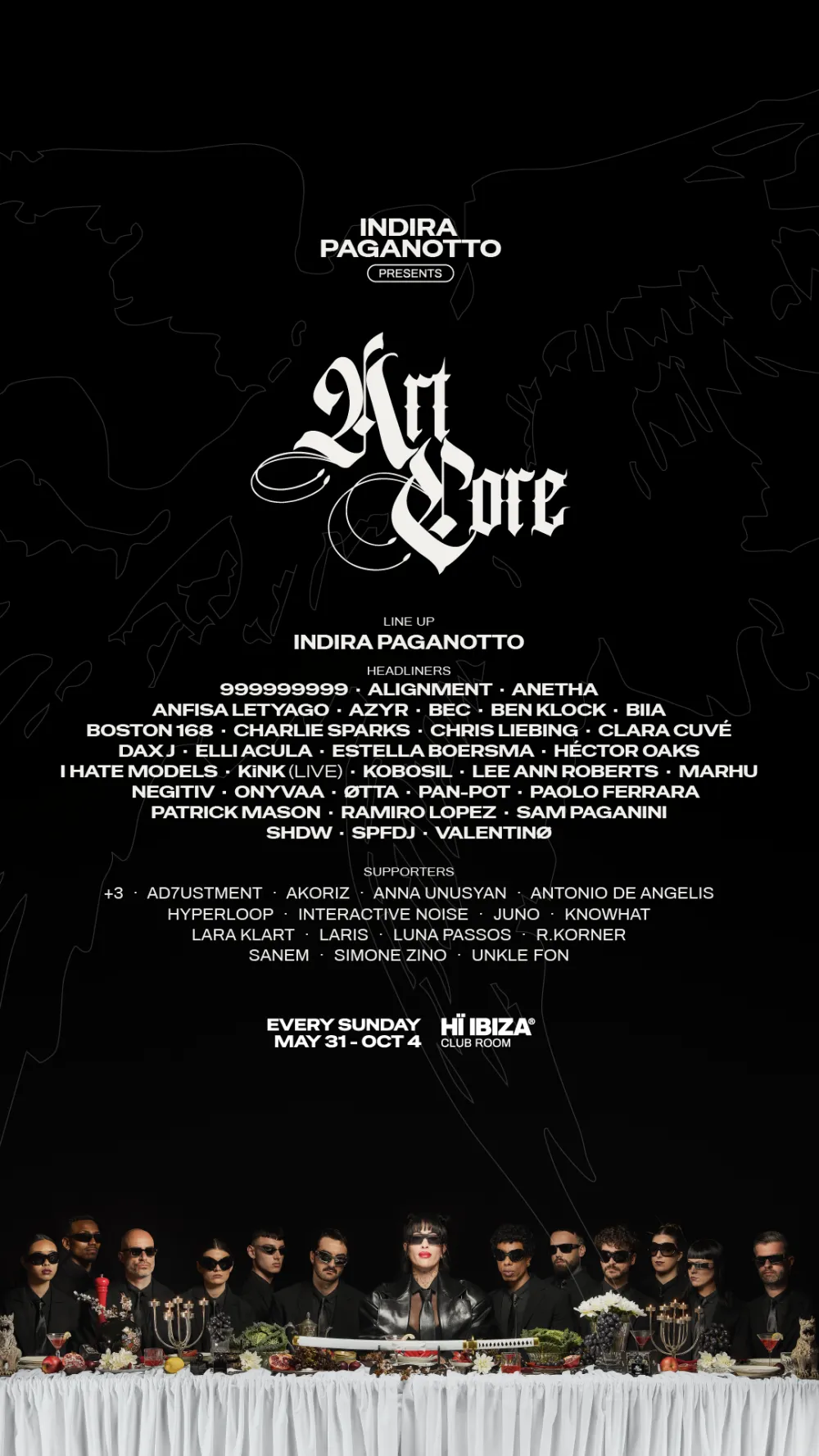 ARTOCRE HI IBIZA LINEUP