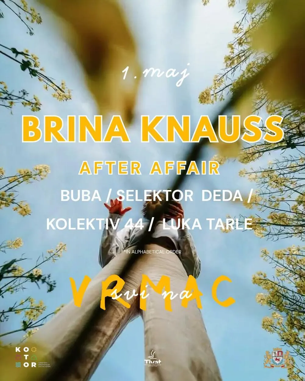 Najava za manifestaciju Svi na Vrmac