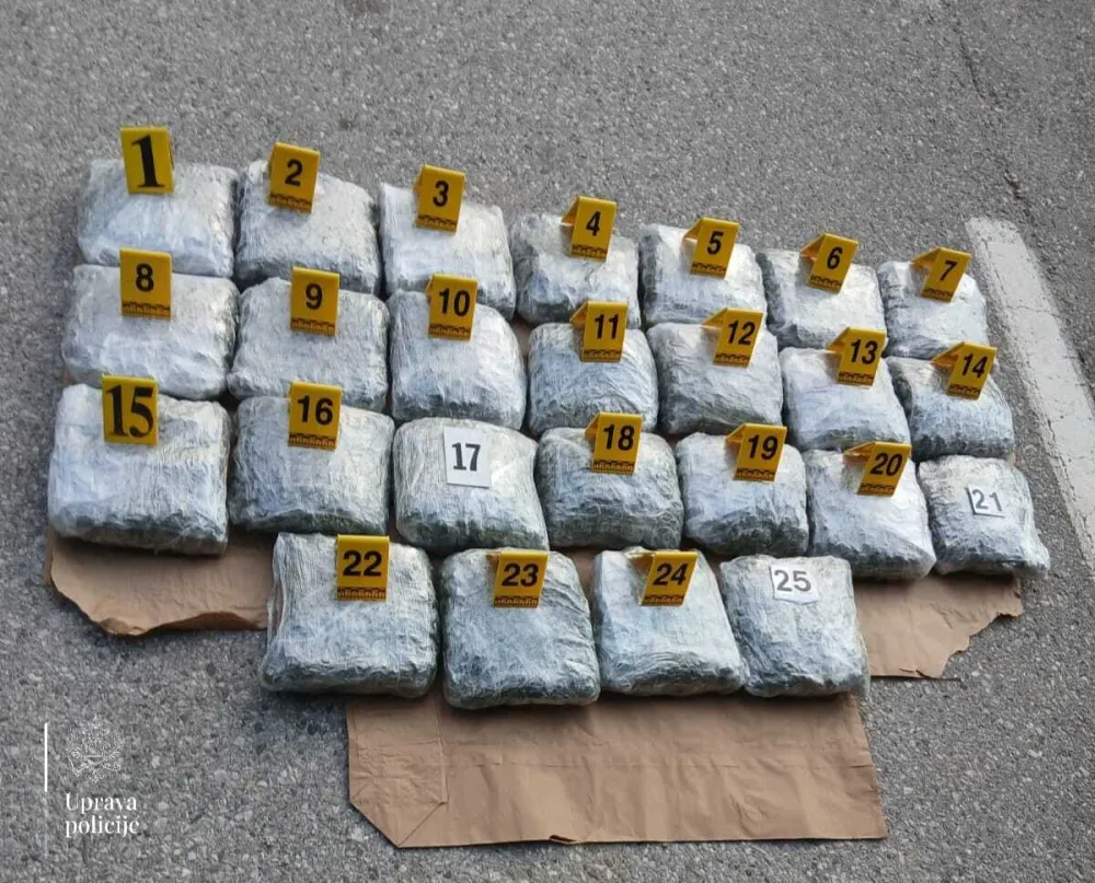 Granična policija zaplijenila 25 kilograma marihuane