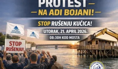 Udruženje Ada Bojana: U utorak portest povodom najave ru&scaron;enja kućica