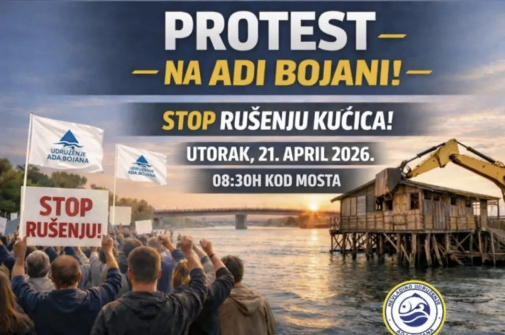 Udruženje Ada Bojana: U utorak portest povodom najave ru&scaron;enja kućica