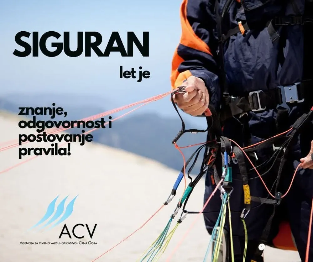 ACV: Paraglajderi da se pridržavaju zakona o vazdu&scaron;nom saobraćaju