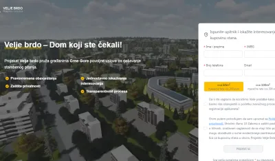 Udruženje podstanara:&nbsp; Radunović gura projekat Velje Brdo mimo strategije socijalnog stanovanja