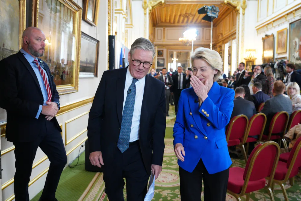Samit u Londonu na kom učestvuju Antonio Ko&scaron;ta, Kir Starmer i Ursula von der Lajen. 