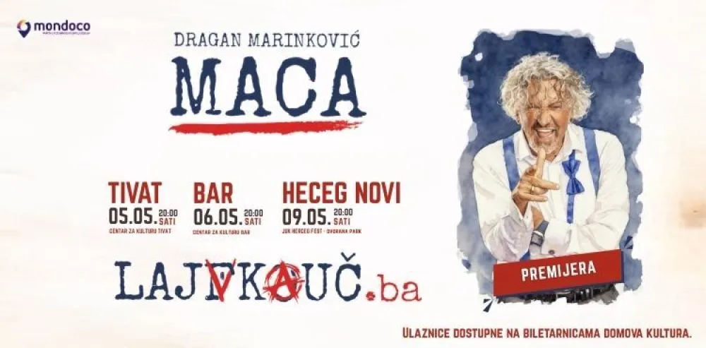 PREDSTAVA "LAJFKOUČ.BA", MINI CRNOGORSKA TURNEJA
