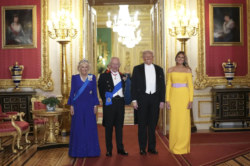 Predsjednik Tramp, prva dama Melanija sa kraljem i kraljicom Engleske, Čarlsom i Kamilom 