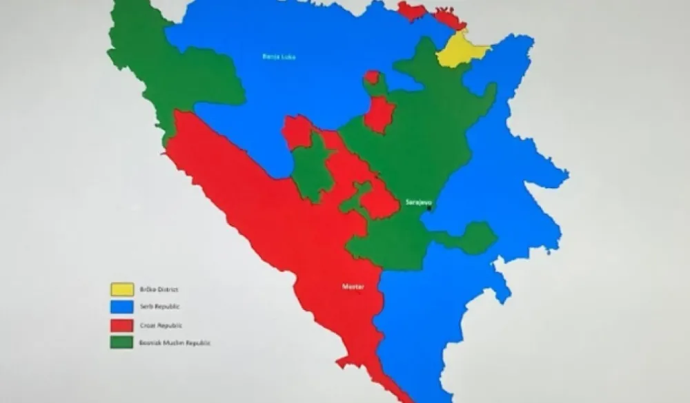 U Zagrebu predstavljena karta BiH sa tri entiteta
