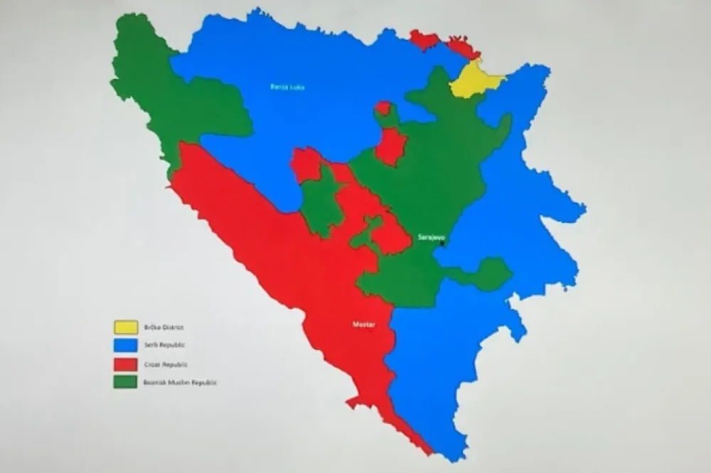 U Zagrebu predstavljena karta BiH sa tri entiteta