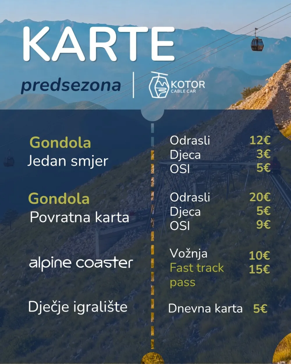 ŽIČARA "KOTOR - LOVĆEN"