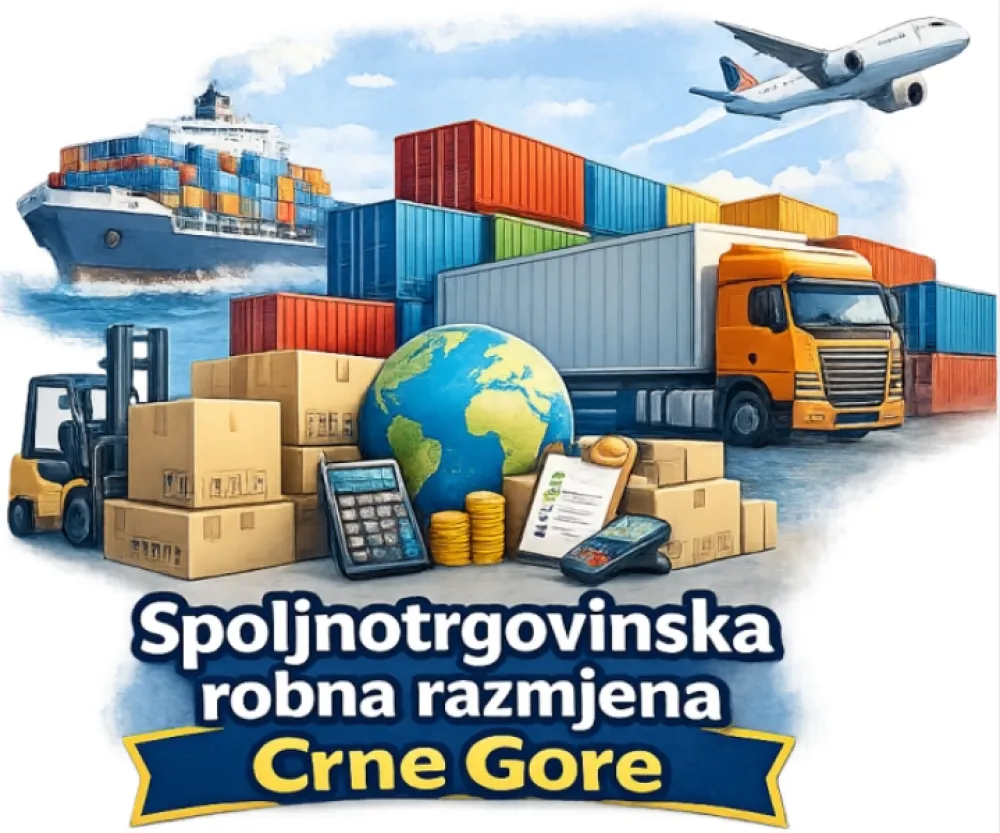 Monstat: Spoljnotrgovinska razmjena 1,07 milijardi EUR