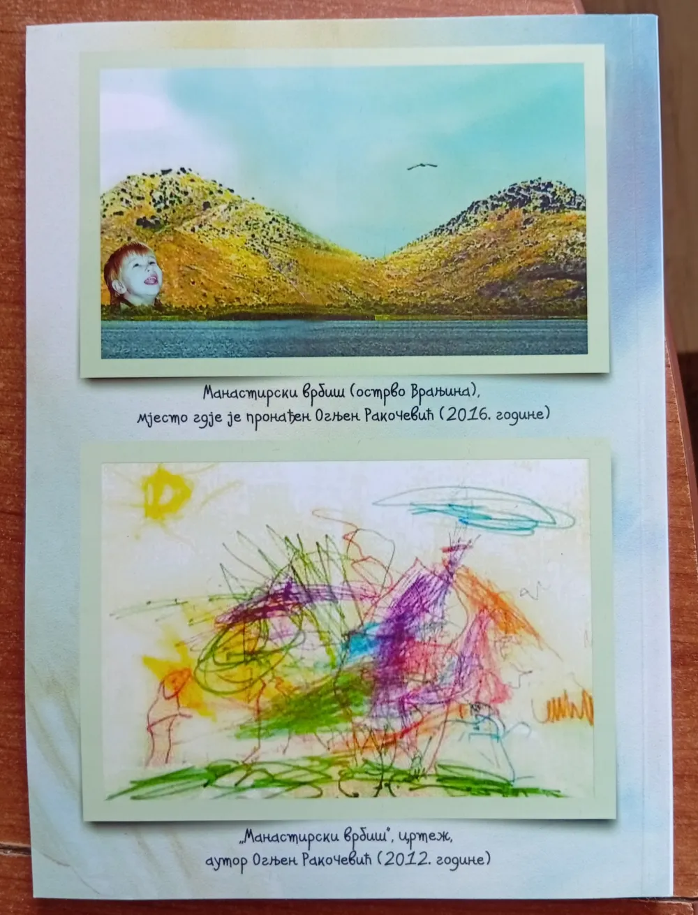 Ognjenov crtež mjesta na kojem je pronađen