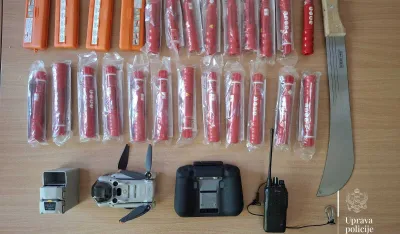 Nik&scaron;ić: Kontrolisano 50 pripadnika Delija i sankcionisana 21 osoba, oduzete baklje, dron, radio veza, hladno oružje