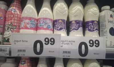 Domaći jogurt u prodaji po 99 centi za litar