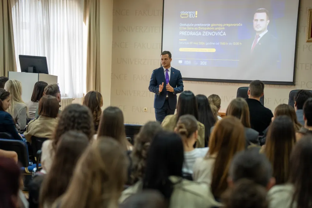 Zenović sa studentima FPN-a: Male države imaju velike koristi od članstva u EU