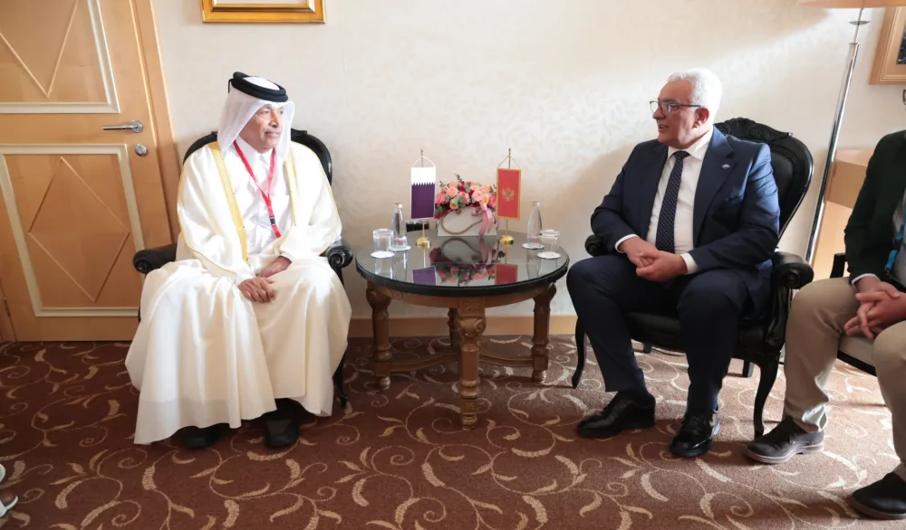 Mandić sa Hasanom Bin Abdulah Al-Ganimom:&nbsp;Odnosi između Crne Gore i Katara izuzetno su dobri