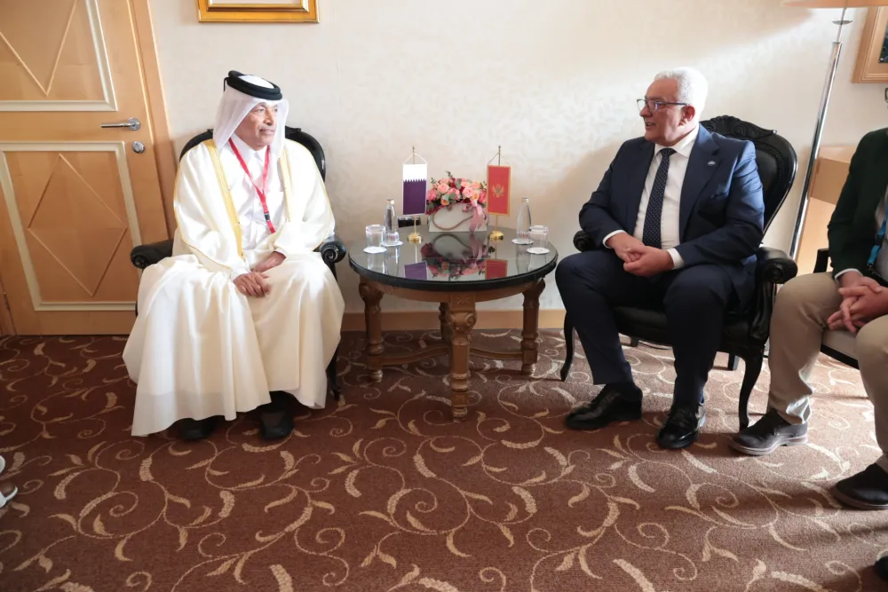 Mandić sa Hasanom Bin Abdulah Al-Ganimom:&nbsp;Odnosi između Crne Gore i Katara izuzetno su dobri