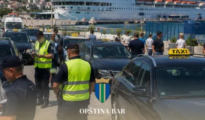 Op&scaron;tina Bar: Intenzivne kontrole na početku kruzing sezone; sankcionisano 16 nelegalnih taksista