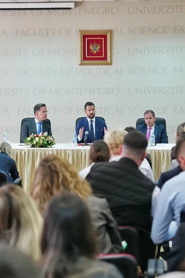 Milatović i Rute na Fakultetu političkih nauka: Bezbjednost Zapadnog Balkana je bezbjednost Evrope