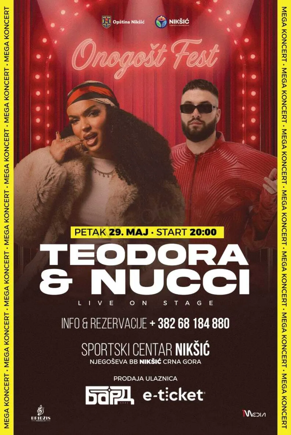 Muzički događaj godine u Nik&scaron;iću: Teodora Džehverović i Nući dolaze u Sportski centar