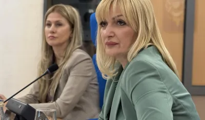 Jelena Borovinić Bojović i Jelena Milić sekretarka Skup&scaron;tine Glavnog grada