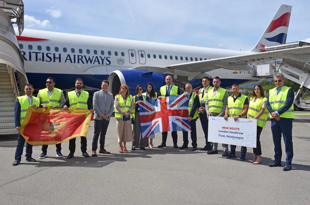 British Airways je stigao u Crnu Goru